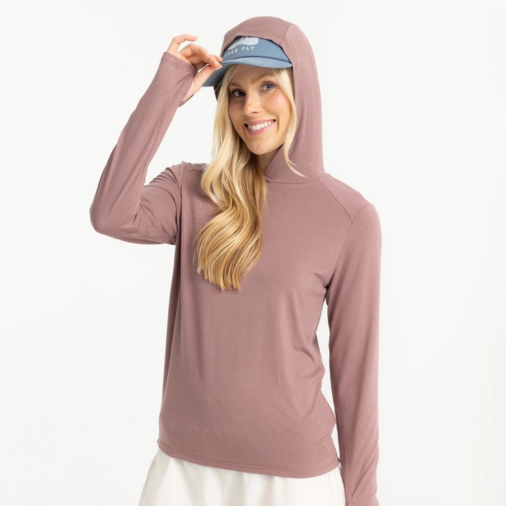 Free Fly Bamboo Shade Hoodie Dusty Rose